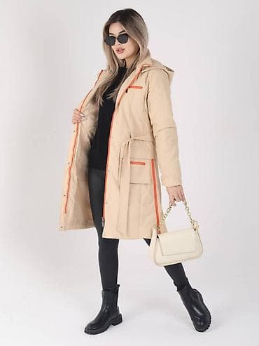 плаья: Женское пальто-трансформер, черное - Длина: миди, до колена - Силуэт — 9