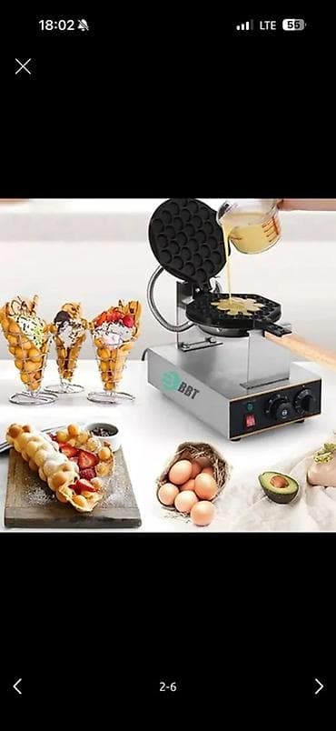 Профессиональная вафельница для egg waffles (гонконгские вафли) - — 4