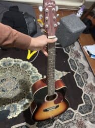 полуакустическая электрогитара: Акустическая гитара Memphis - Корпус типа дредноут с вырезом — 3