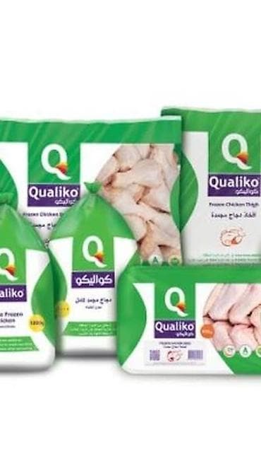 курица халал: Замороженная птица Qualiko (HALAL) Ассортимент: - Куриные окорочка — 6