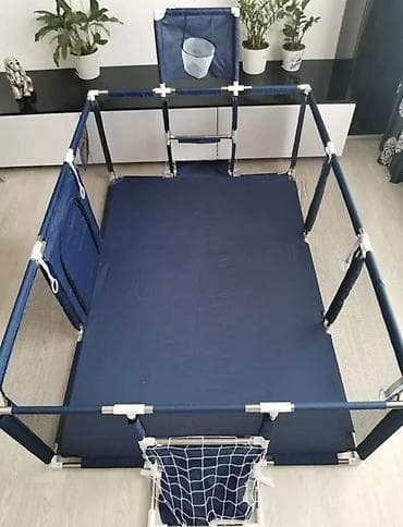 Детский игровой манеж ?107 см - Просторная игровая зона с мягким дном