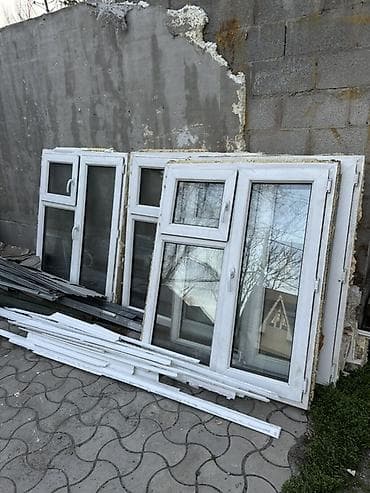 string art: Пластиковые Б/У окна (ПВХ) в хорошем состоянии, комплект из нескольких — 2