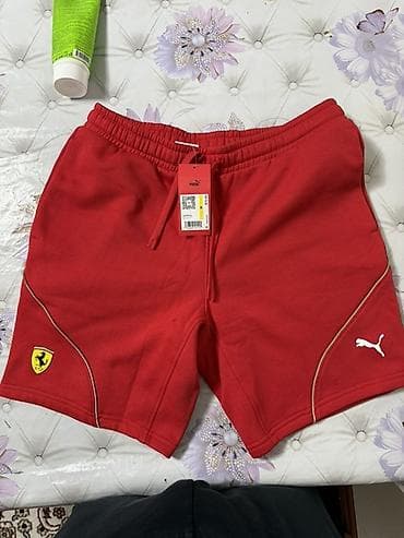 рубашки для мальчиков: Мужские шорты, M, Puma, Новый, цвет - Красный, Самовывоз, Бесплатная доставка — 3