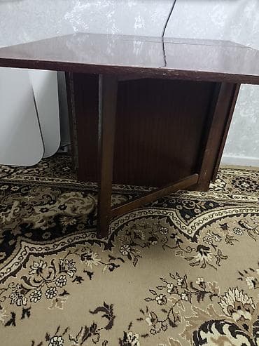 бу стол: Стол трансформер Для зала, Стол-тумба, Длина, см: 165 см, цвет - Коричневый — 3