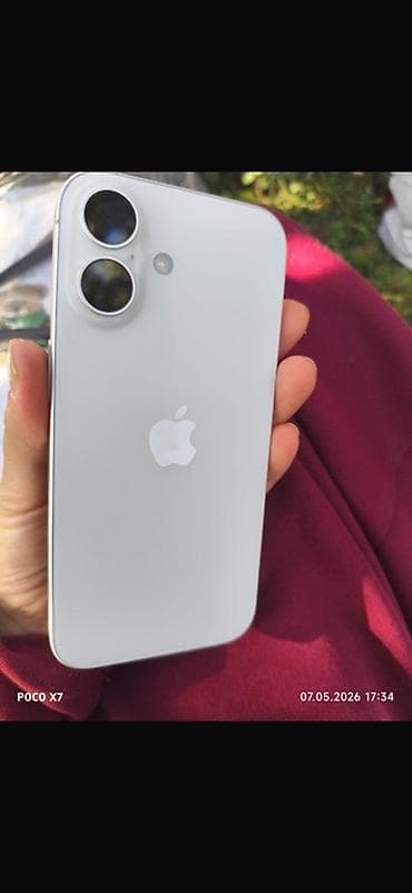 телефон айфон 1: IPhone 16, Б/у, 256 ГБ, Белый, Коробка, 91 % — 2