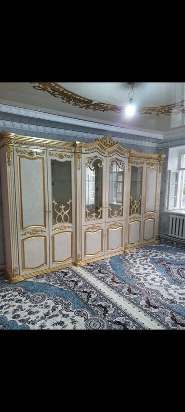 обувные шкафы и вешалки для верхней одежды: Гарнитур для зала, Новый, МДФ, Бесплатная доставка, цвет - Золотой — 6