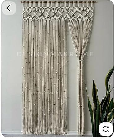 коса ручной: Занавеска для дверей, Хлопок, Готовое изделие — 7