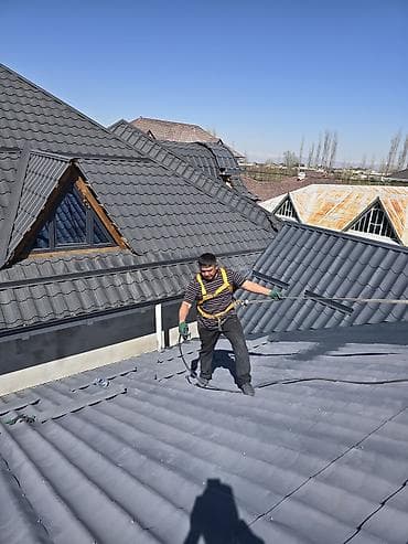 металлические ферма: Покраска крышу. Чатыр сырдо. жалал-абад .ош область — 7