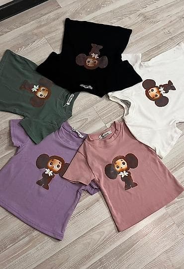 Топы и рубашки: Оптом / и в розницу Детские футболки с принтом мультперсонажа - — 1