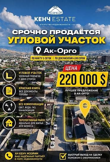 Кыймылсыз мүлк: 5 соток, Бизнес үчүн, Кызыл китеп — 1