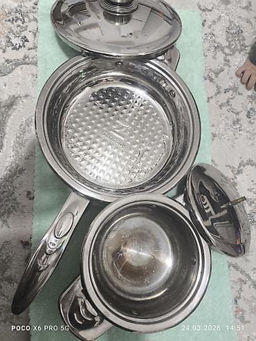 посуда бу: Продается посуды Zepter (Germany), нержавеющая сталь б/у блиница в — 3