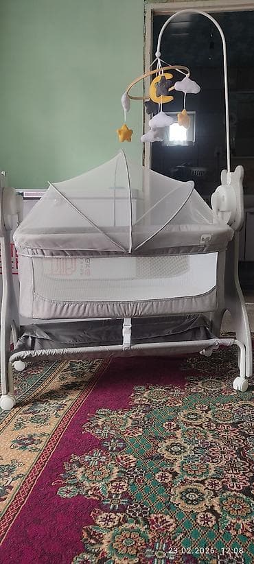 набор серебра: Люлька, Новый, Колыбель, МДФ, цвет - Серый, Самовывоз — 4