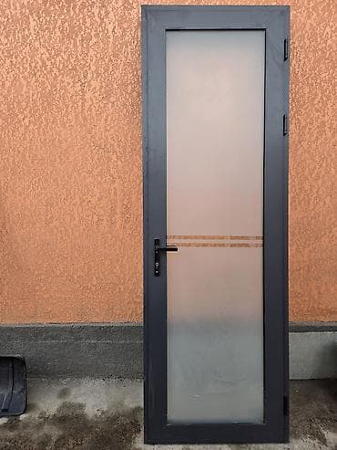 жалюзи на мансардные окна: Двери для домов и квартир, Одностворчатая, Со стеклом, цвет - Серый — 1