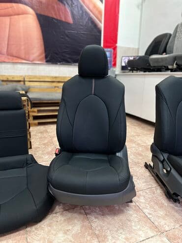 чехол кресло: Чехлы Экокожа, С подушкой, цвет - Черный, Toyota, Новый, Самовывоз — 8