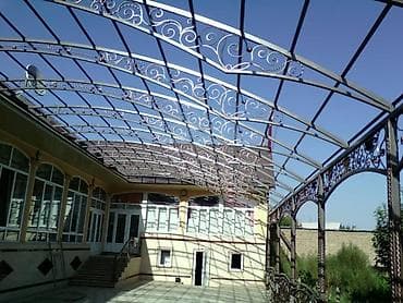 кухонные гарнитуры б: Навес, Арочный, Металл, Поликарбонат, Установка — 1