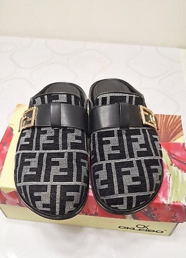 fendi: Сабо, 39, Fendi, Б/у, цвет - Черный, Самовывоз — 2