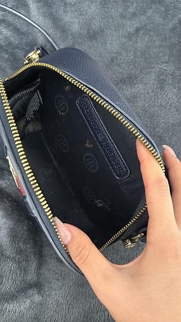 сумка томи: Классическая сумка, Tommy Hilfiger, Материал: Экокожа, Застежка на молнии, Женские, Б/у — 4
