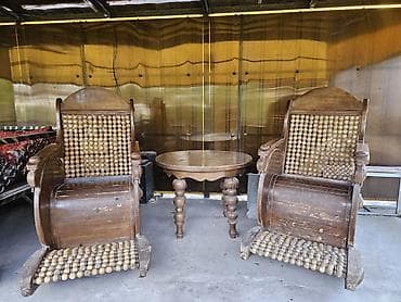 Стол и стул для зала, Б/у, Самовывоз, цвет - Коричневый