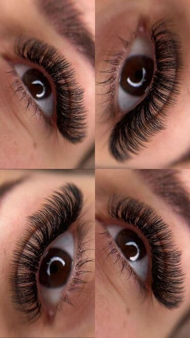 Обучение, курсы: Наращивание ресниц - Акция на первое посещение: 900 сом, любой объем — 8