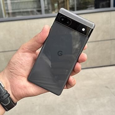 redmi 5 note: Google Pixel 6A, Б/у, 128 ГБ, цвет - Черный, 1 SIM, eSIM — 1