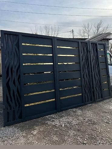 лазерная укаска: Металлические ворота и калитки, изготовление на заказ - Тип — 9