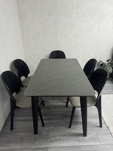 office table: Обеденная группа на 5 персон: прямоугольный стол (140 на 80 см) + 5 — 1