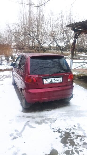 автокредит на бу авто бишкек: Daewoo Matiz: 2007 г., 0.8 л, Механика, Бензин, Седан — 4