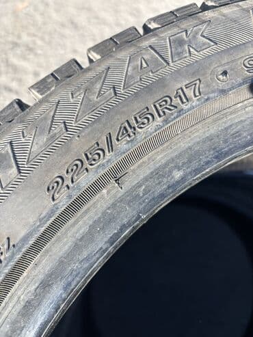 где можно купить шины в рассрочку: Шины 225 / 45 / R 17, Зима, Б/у, Комплект, Легковые, Япония, Bridgestone — 8