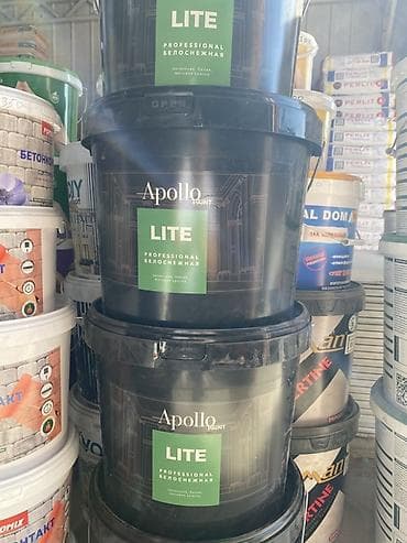 Краска Apollo Paint LITE — профессиональная белоснежная латексная at lalafo.kg Краска Apollo Paint LITE — профессиональная белоснежная латексная