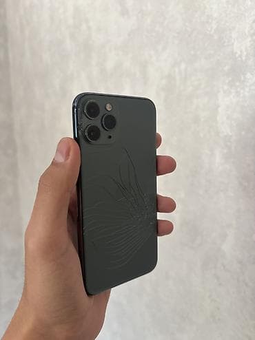 IPhone 11 Pro, Б/у, 64 ГБ, Зеленый, Чехол, 100 % at lalafo.kg IPhone 11 Pro, Б/у, 64 ГБ, Зеленый, Чехол, 100 %