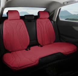 чихол сидения: Чехлы Алькантара, С подушкой, цвет - Красный, Новый, Бесплатная доставка — 4