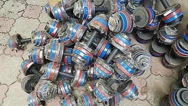 Спортивные сумки: Гантели разборные 15+15=30кг производства Узбекистан — 1