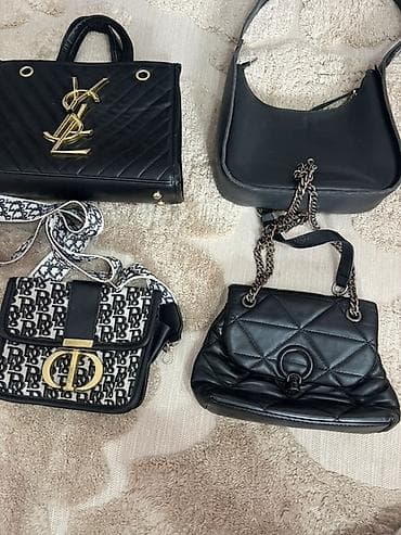 кожанный клатч: Классическая сумка, Saint Laurent, Материал: Искусственная кожа, Стеганая модель, Женские — 2