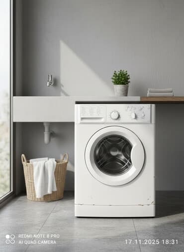 Стиральная машина Indesit, Б/у, Автомат, 10 кг и более, Узкая at lalafo.kg Стиральная машина Indesit, Б/у, Автомат, 10 кг и более, Узкая