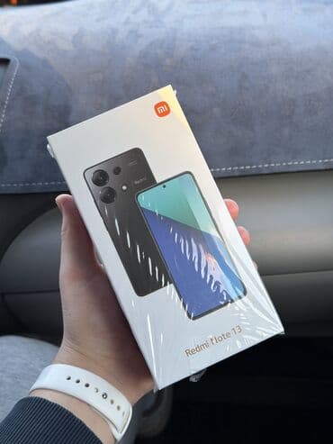 Акылдуу сааттар: Redmi, Redmi Note 13, Колдонулган, 256 ГБ, түсү - Кара, 2 SIM — 1