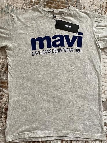 Мужская одежда: Мужская футболка, S, Mavi, Новый, цвет - Серый — 2