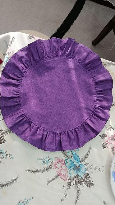 string art: Текстильный набор для сервировки стола в фиолетовом цвете,цвет можно — 4