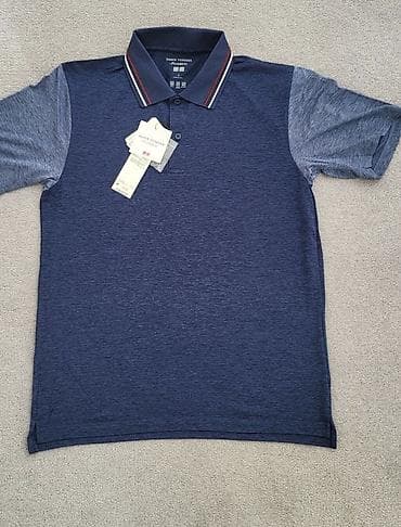 Жеке буюмдар: Эркектердин футболкасы, XL, Uniqlo, Жаңы, түсү - Көк — 1