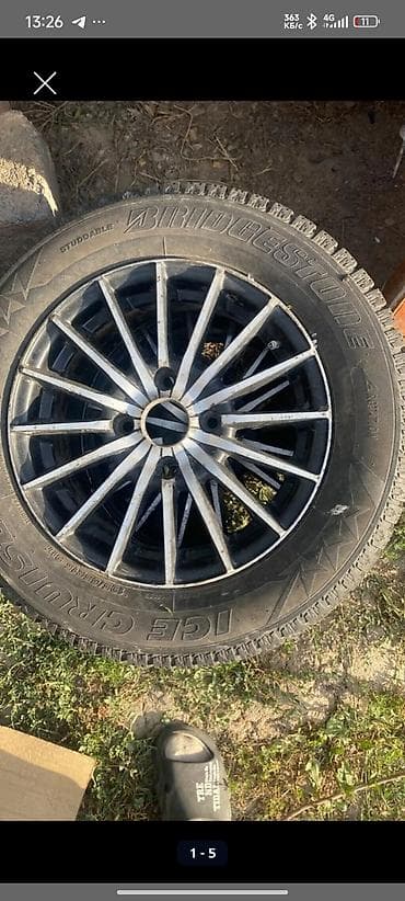 каток продаю: Колеса в сборе R 15, Зимняя шипованная, Б/у, Комплект, Легковые, Литые, отверстий - 5 — 2