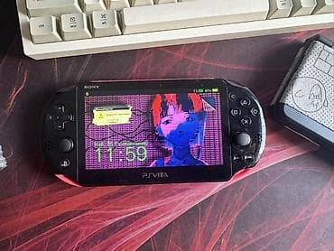 ps v: PS Vita slim (2000), родной кузов, на экране пленка, прошита — 1
