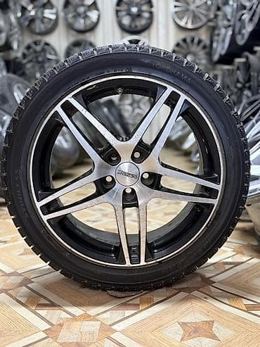 Колеса в сборе 215 / 45 / R 17, Зимняя шипованная, Б/у, Комплект, Легковые, Литые, отверстий - 5