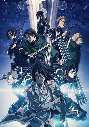 драйв: Постер плакат Аниме Attack on Titan (Код: AOT) Яркий аниме постер в — 1