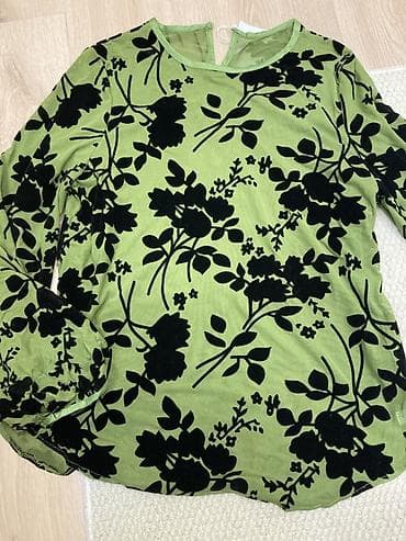 devit 3: Блузка, В цветочек, Прозрачная модель — 1