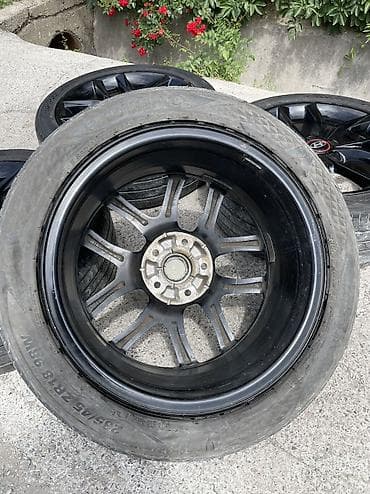 01: Литые Диски R 18 Hyundai, Комплект, отверстий - 5, Б/у — 9