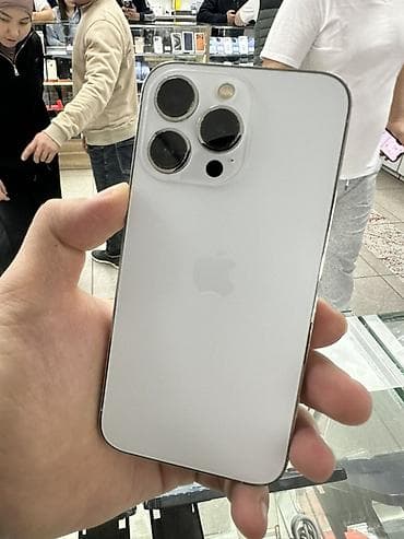 айфон промакс 13: IPhone 13 Pro, Б/у, 256 ГБ, Серебристый, 87 % — 2