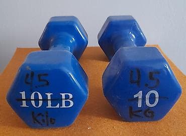 Велосипеддер: Гири и гантели, новые в наличии: - гиря, чёрная 10 кг, цена 5000 сом — 4