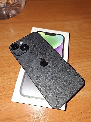 apple 13 mini: IPhone 14, Б/у, 256 ГБ, Черный, Защитное стекло, 78 % — 1