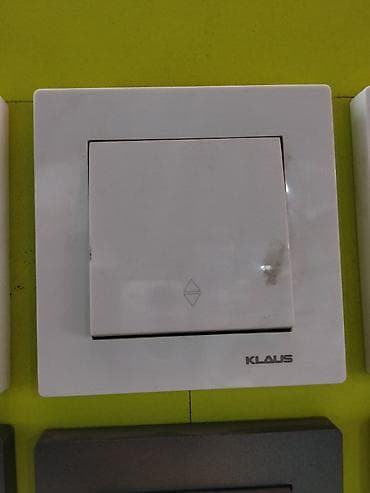 led matrix panel: Выключатель клавишный KLAUS, серия с широкой рамкой, цвет белый. - — 1