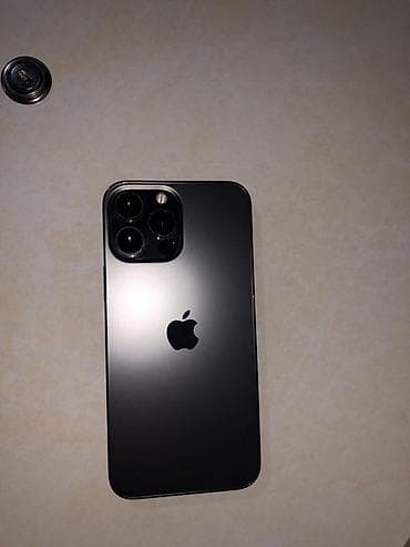 pro: IPhone 13 Pro Max, Б/у, 256 ГБ, Черный, Чехол, 78 % — 1