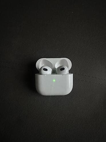 аирподс оригинал цена в бишкеке: Беспроводные вкладыши наушники, Apple, Airpods 3, Б/у — 1